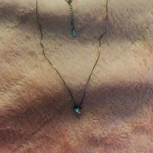 Vintage sterling silver chain with CZ